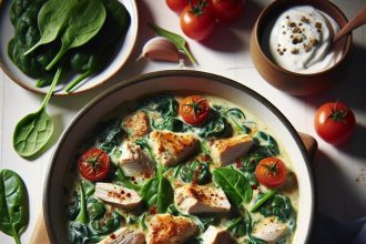 Velvety Creamy Spinach and Chicken Pot: A Comfort Classic