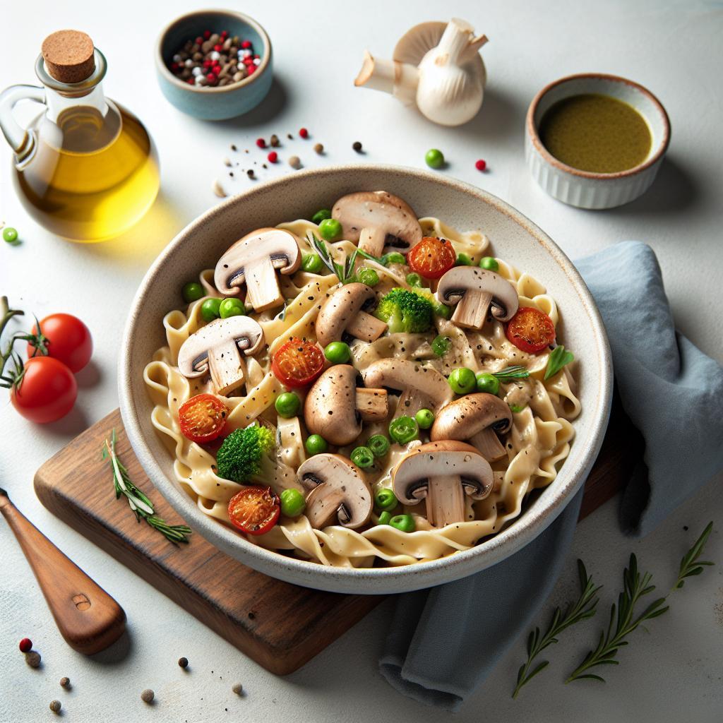 Indulge in Comfort: The Ultimate Creamy Mushroom Pasta Bowl