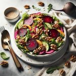 Southern Charm: Roasted Beet Walnut Salad Delight