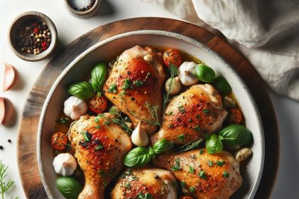 Savory Roasted Garlic Chicken Thighs: A Flavorful Feast