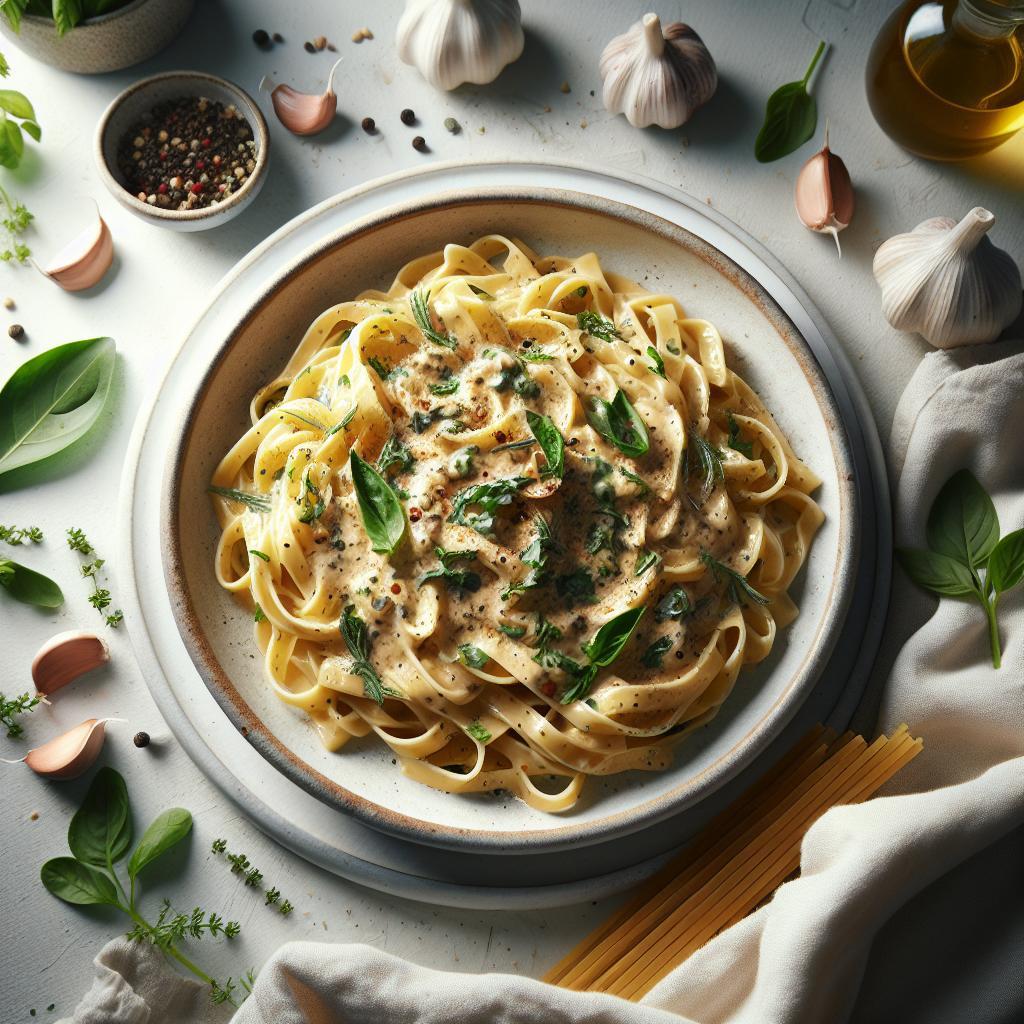 Decadent Creamy Garlic & Herb Pasta: A Flavorful Classic
