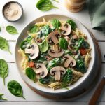 Savor the Flavor: Creamy Mushroom & Spinach Pasta Delight