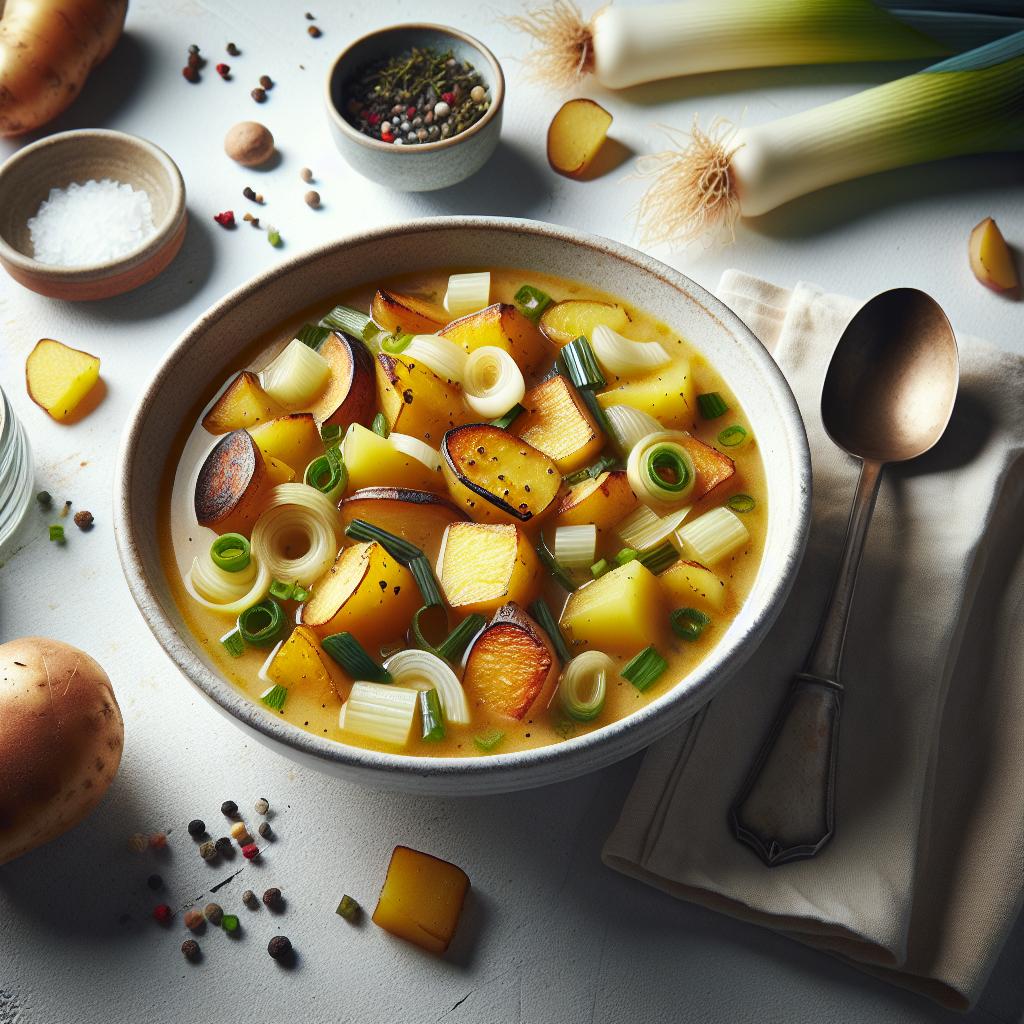 Hearty Roasted Potato and Leek Soup: Cozy Comfort in a Bowl