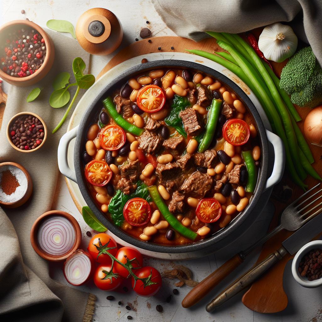 Hearty One-Pot Beef and Bean Casserole: A Comfort Meal Made Easy
