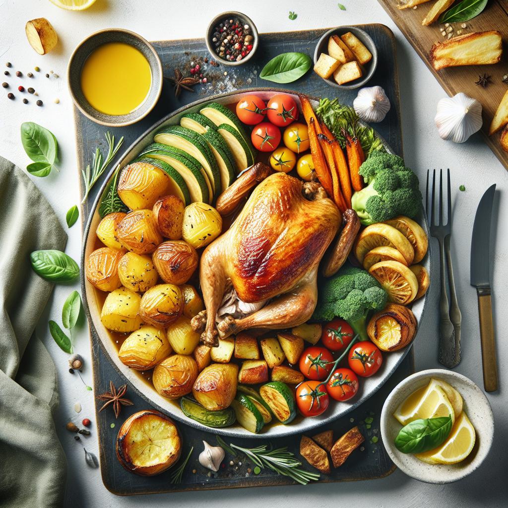 Golden Harvest: Perfect Roasted Potato and Turkey Delight