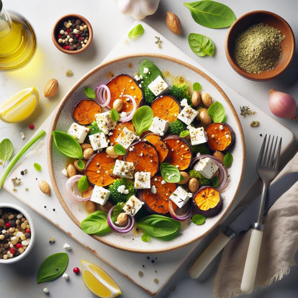 Savory Harmony: Roasted Sweet Potato & Feta Delight Recipe
