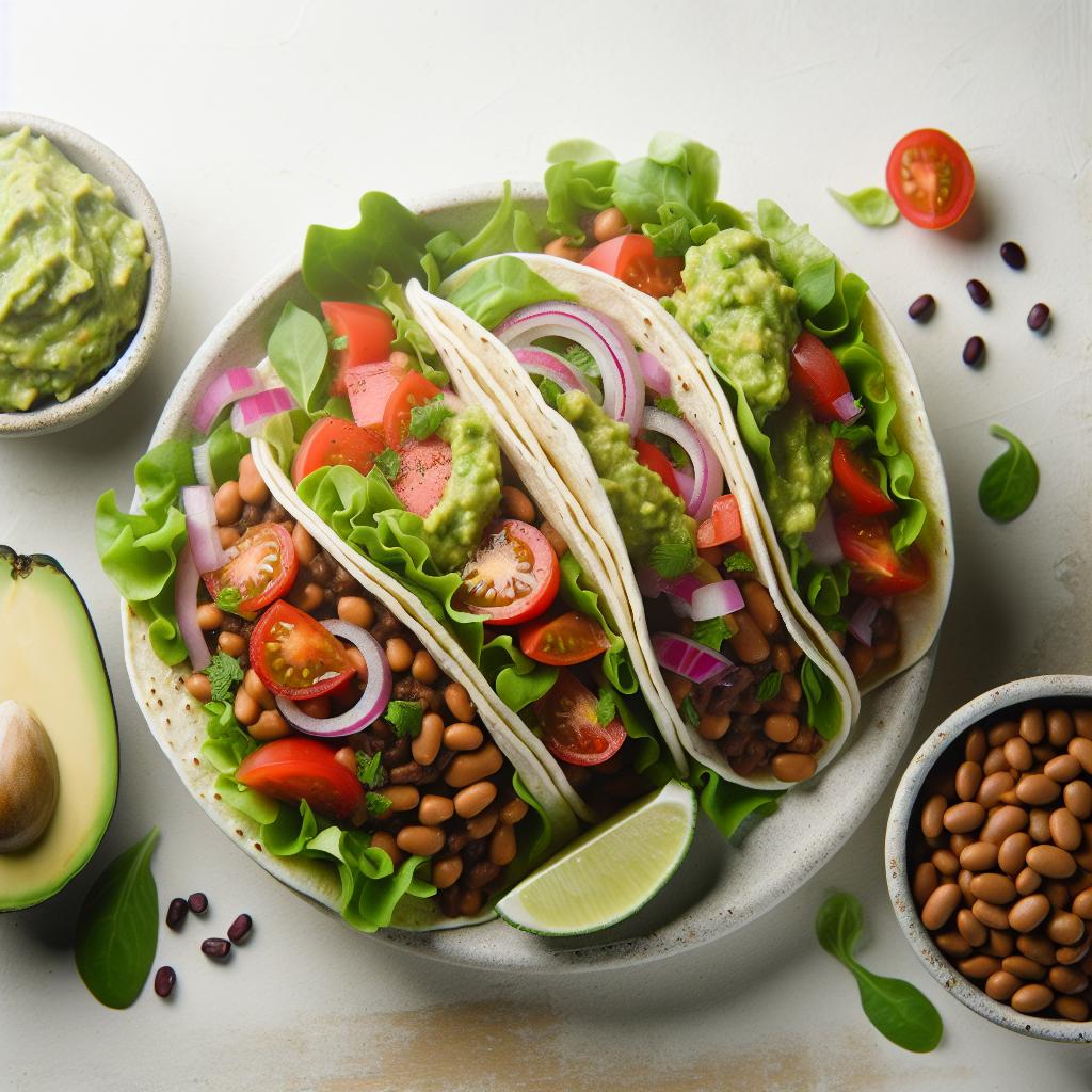 Wholesome Vegetarian Bean Tacos: Flavorful & Nutritious Bites