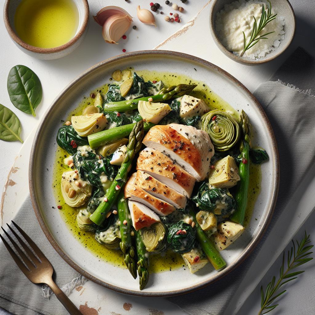 Creamy Spinach & Artichoke Chicken: A Flavorful Delight