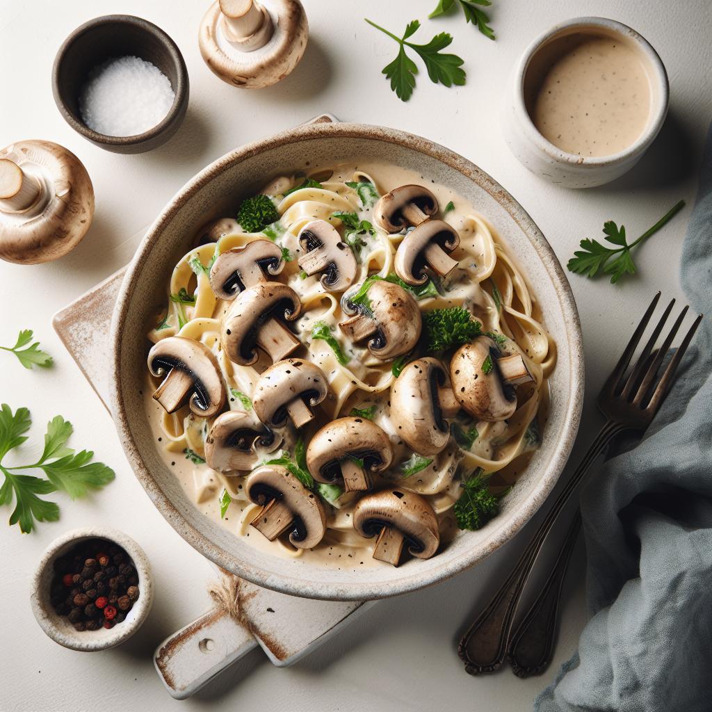 Indulge in Comfort: The Ultimate Creamy Mushroom Pasta Bowl