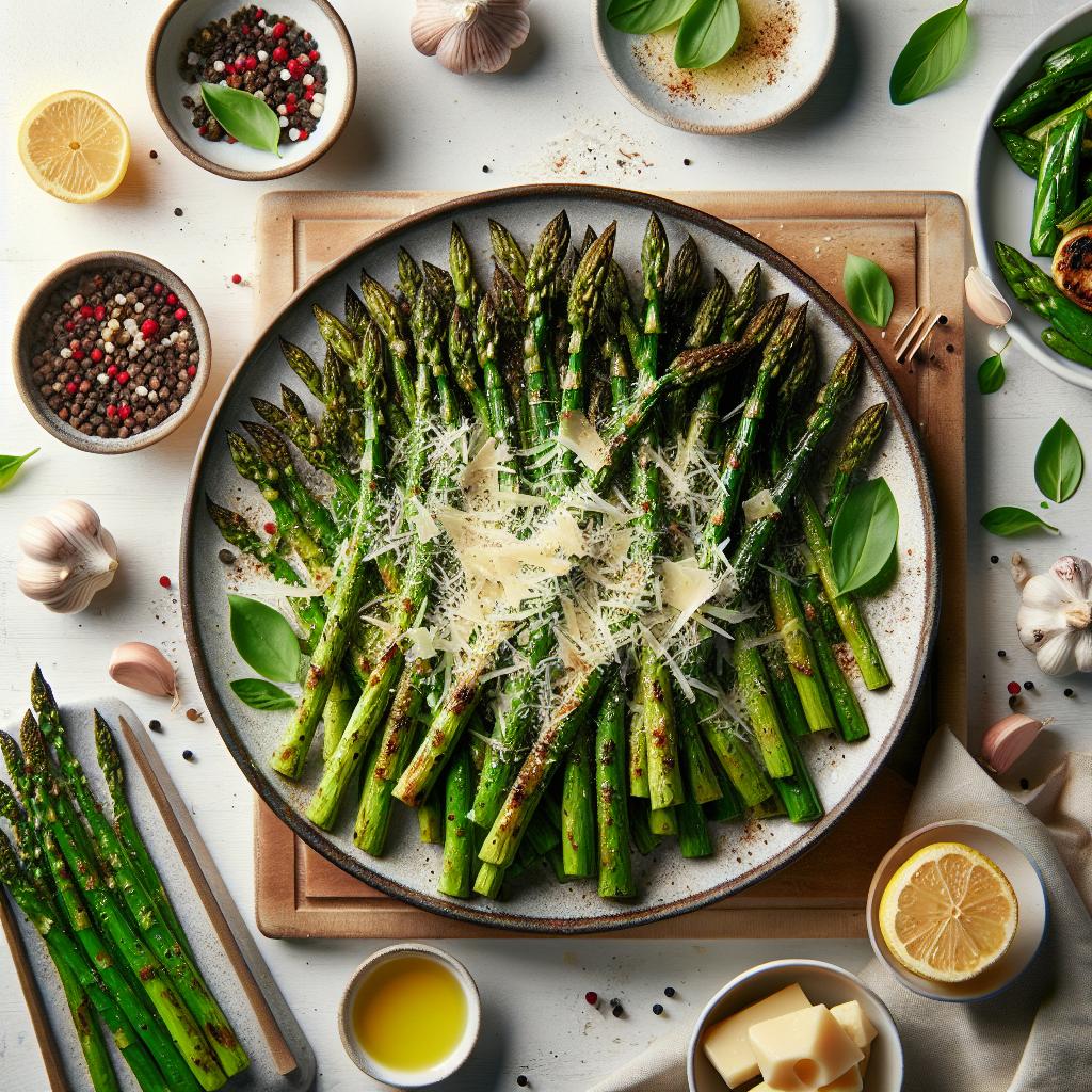Savory Southern Roasted Asparagus with Parmesan Bliss
