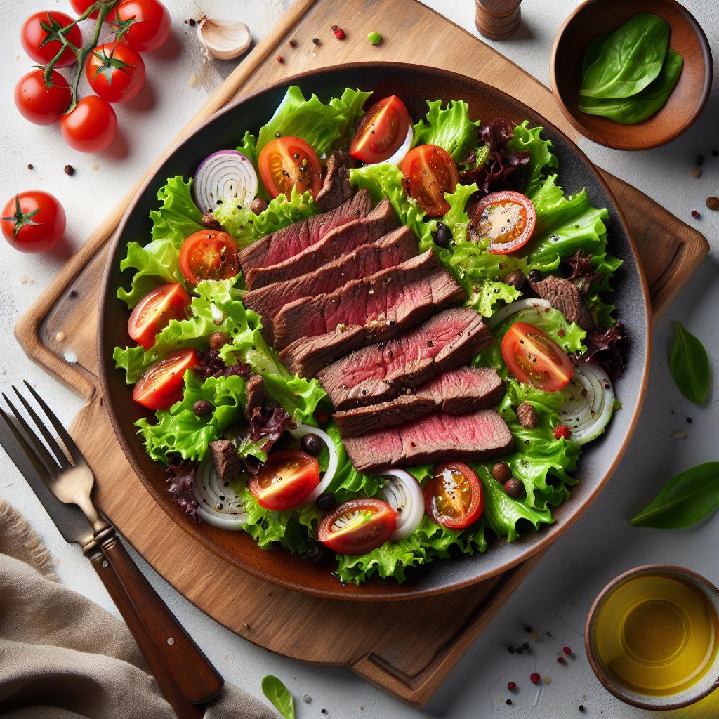 Fresh & Flavorful: Savor a 15-Minute Beef Salad Delight