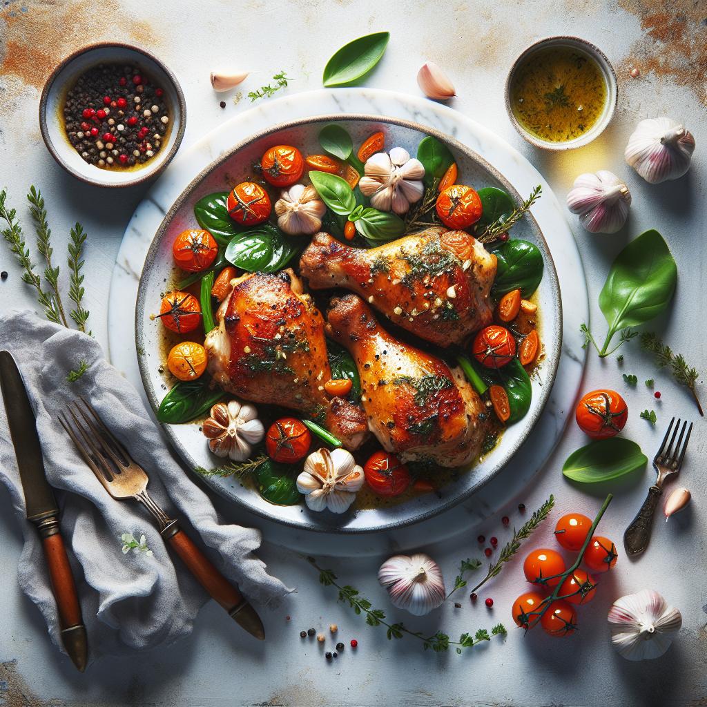 Savory Roasted Garlic Chicken Thighs: A Flavorful Feast